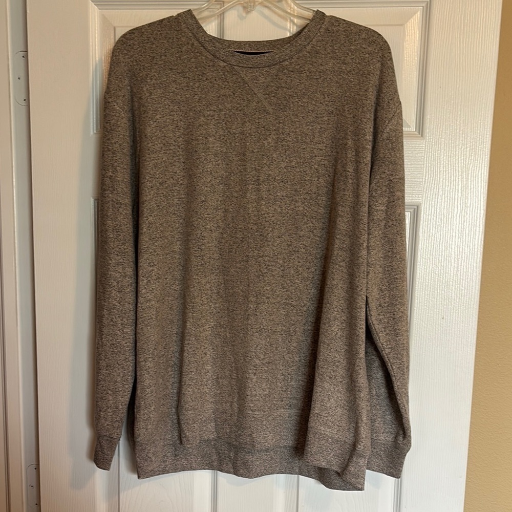 Weatherproof men’s gray soft lightweight crew neck sweater size XL